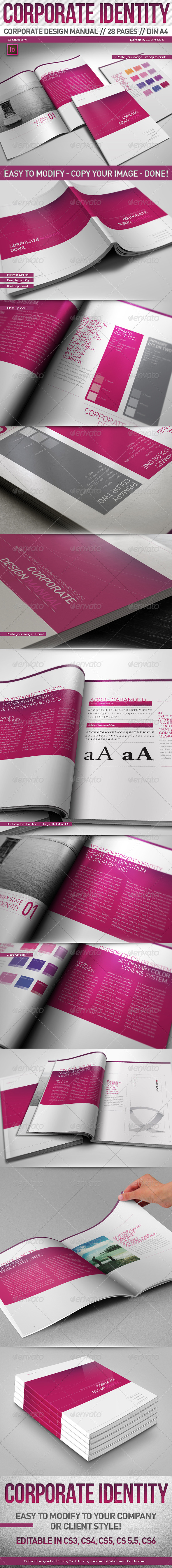 GraphicRiver Corporate Design Manual Guide DIN A4 28 Pages 3286103 GraphicRiver Corporate Design Manual Guide DIN A4 28 Pages 3286103