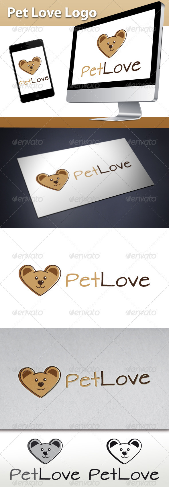 GraphicRiver Pet Love Logo 3284644 GraphicRiver Pet Love Logo 3284644