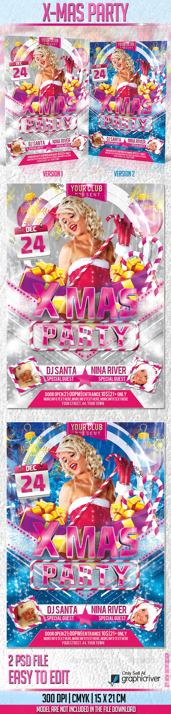 GraphicRiver X-Mas Party Flyer Template 3289897 GraphicRiver X-Mas Party Flyer Template 3289897