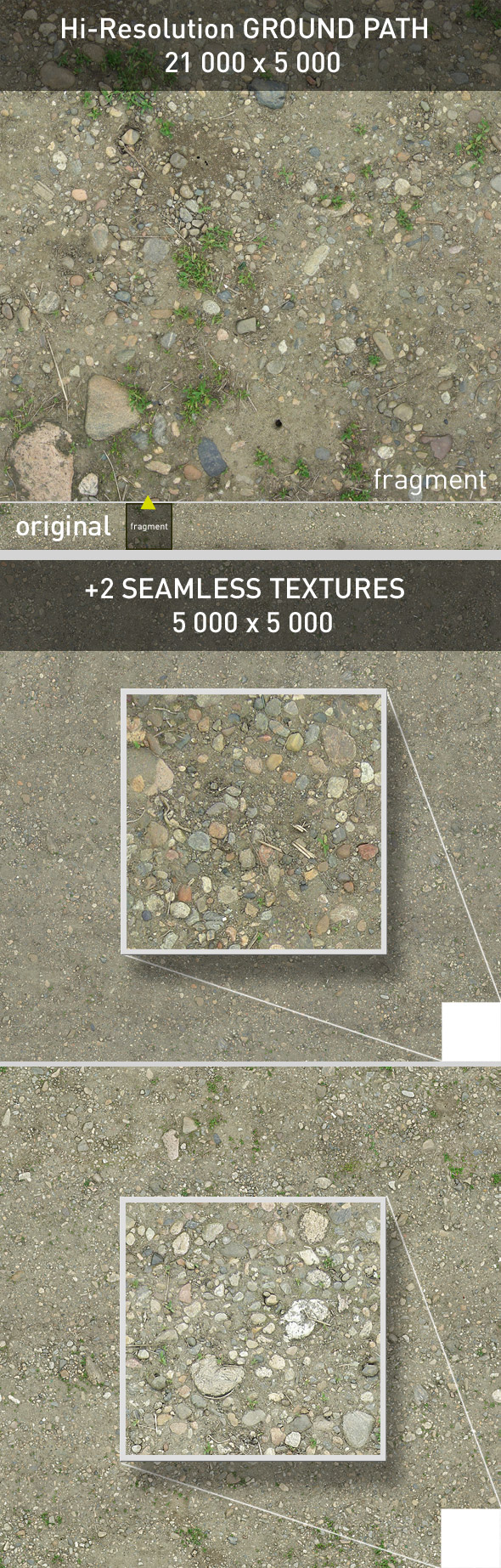 Ground. Gravel path. - 3DOcean Item for Sale