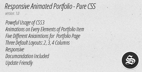 CodeCanyon Responsive Animated Portfolio Pure CSS 3296977 CodeCanyon Responsive Animated Portfolio Pure CSS 3296977
