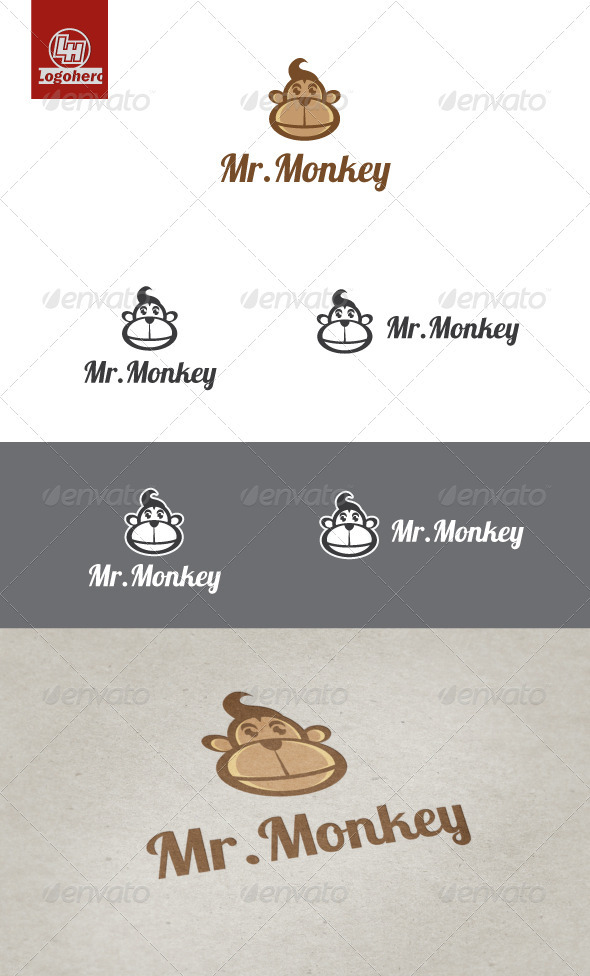 GraphicRiver Mr Monkey Logo Template 3298233 GraphicRiver Mr Monkey Logo Template 3298233