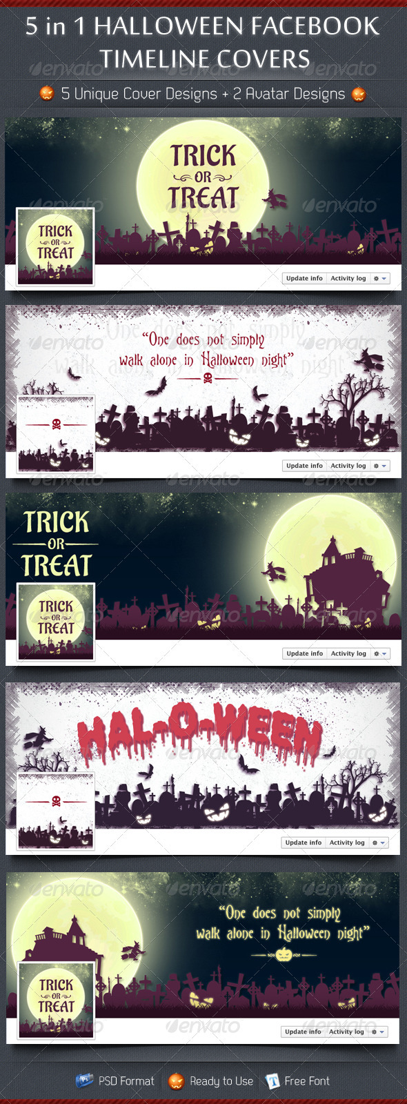 GraphicRiver 5 in 1 Halloween FB Timeline Covers 3298484 GraphicRiver 5 in 1 Halloween FB Timeline Covers 3298484