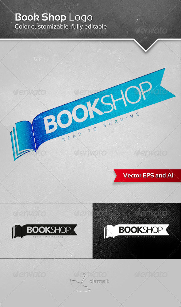 Book Shop Logo - Symbols Logo Templates
