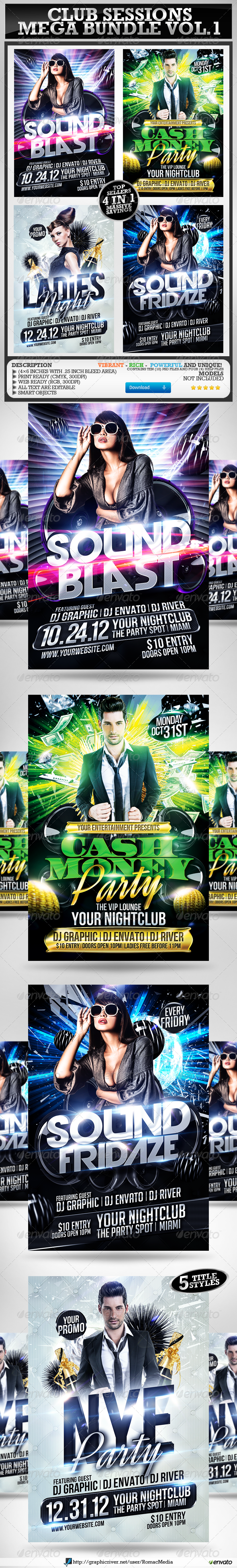 Club Sessions l Mega Bundle Vol.1 - Clubs & Parties Events