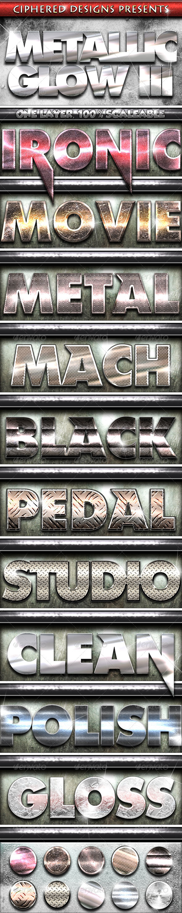 GraphicRiver Metallic Glow III Professional Styles 3303742 GraphicRiver Metallic Glow III Professional Styles 3303742