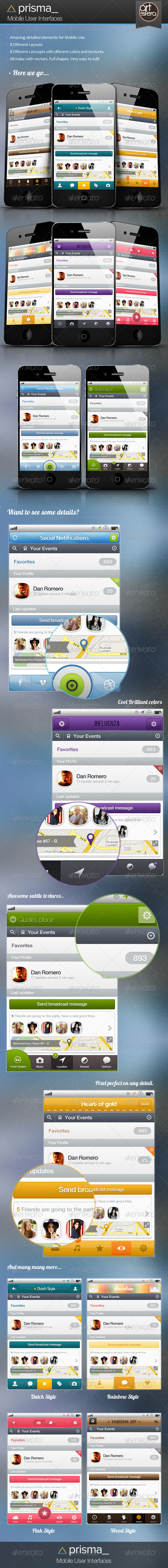 Prisma - Mobile User Interface - User Interfaces Web Elements