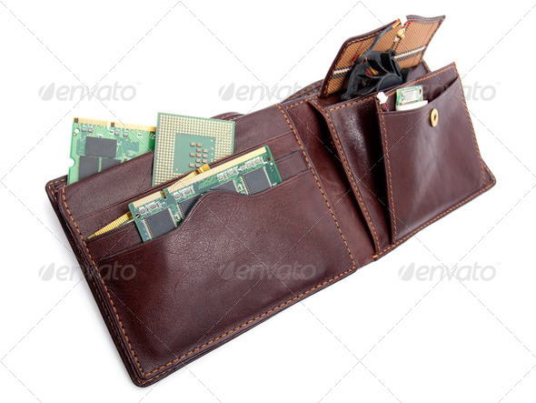 Electronic wallet - Stock Photo - Images