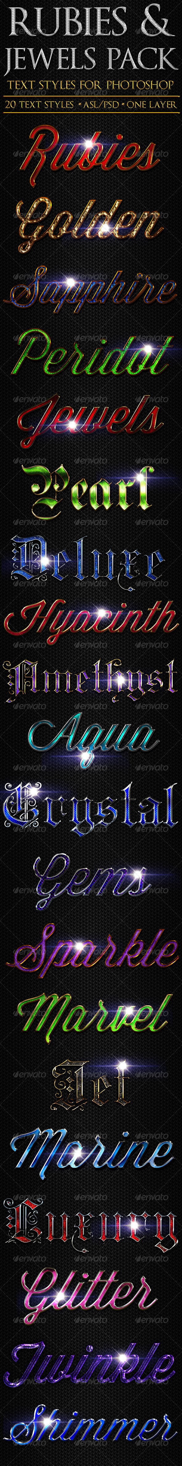 GraphicRiver Rubies & Jewels Text Styles 3309919 GraphicRiver Rubies & Jewels Text Styles 3309919