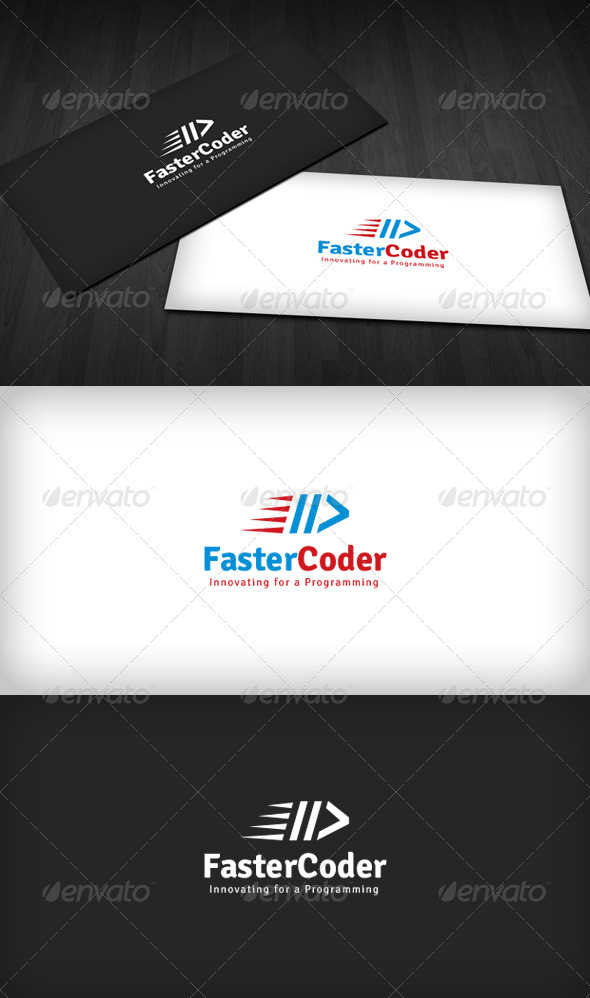 GraphicRiver Faster Coder Logo 3310525 GraphicRiver Faster Coder Logo 3310525