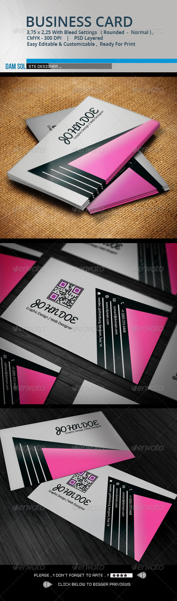 GraphicRiver Creative Business Card 3296110 GraphicRiver Creative Business Card 3296110