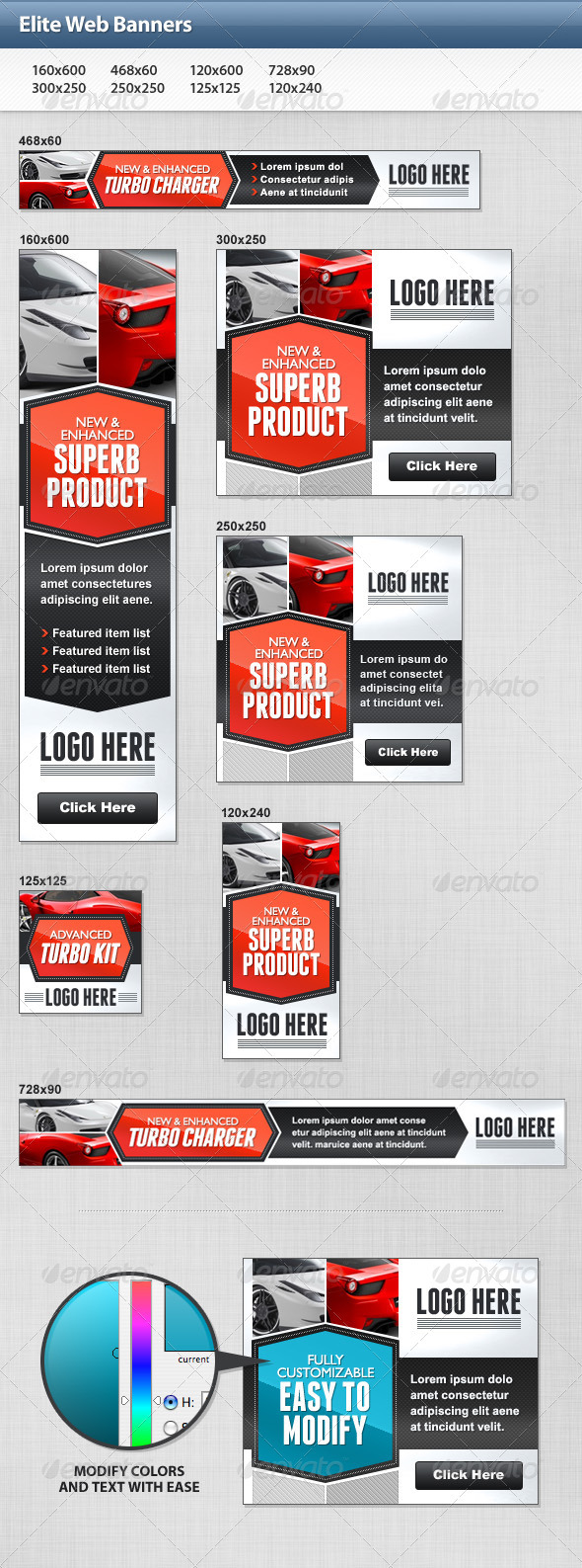 GraphicRiver Elite Web Banners 3303322 GraphicRiver Elite Web Banners 3303322