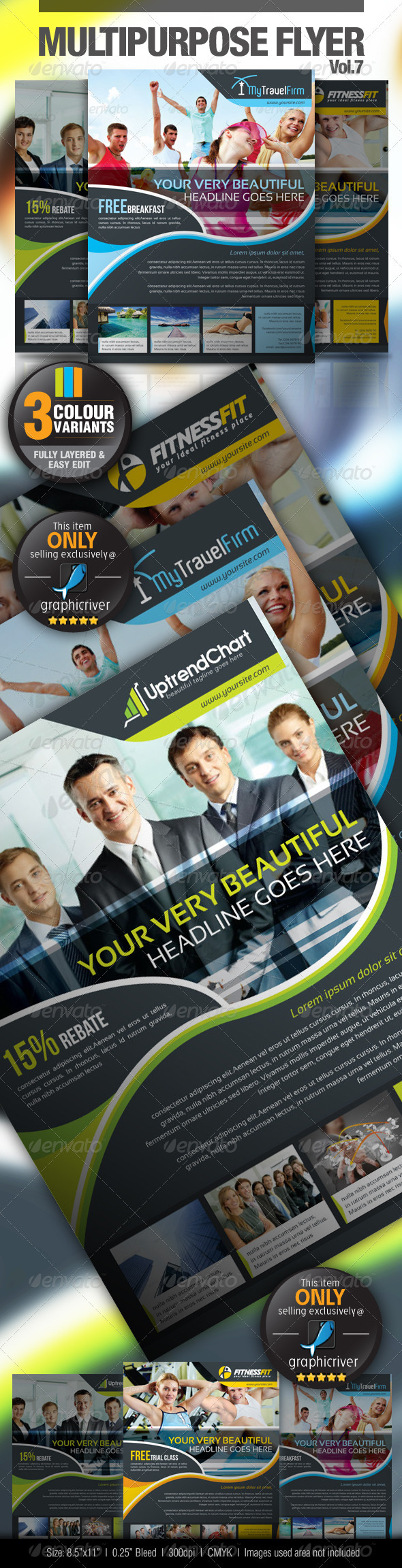 GraphicRiver Multipurpose Business Flyer Vol.7 3321049 GraphicRiver Multipurpose Business Flyer Vol.7 3321049