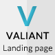 Valiant Responsive Landing Page - ThemeForest Item for Sale