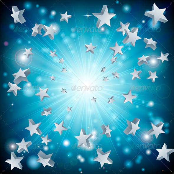 GraphicRiver Blue Star Explosion Background 3305599 GraphicRiver Blue Star Explosion Background 3305599