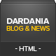 Dardania - News &amp; blog HTML - ThemeForest Item for Sale