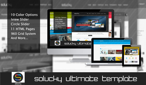 Solucky Ultimate HTML Template - Business Corporate