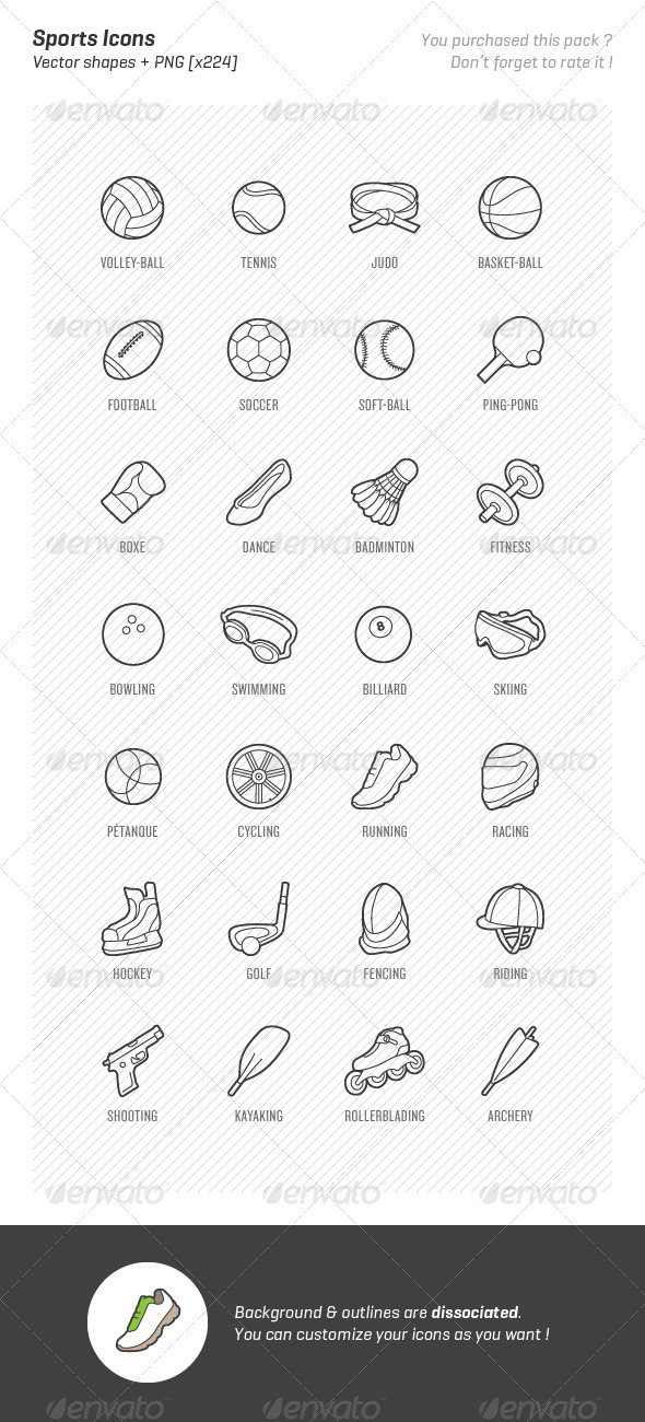 Sports Icons - Objects Icons