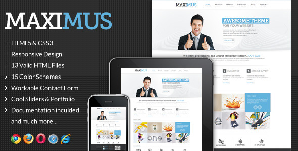 Maximus - Responsive Multi-Purpose Website Templat - Creative Site Templates