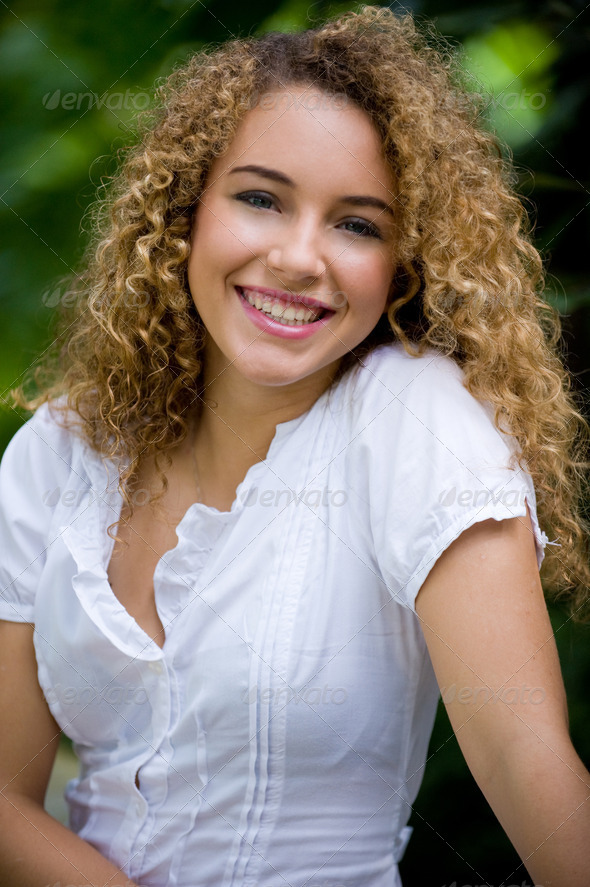 Girl Outside - Stock Photo - Images
