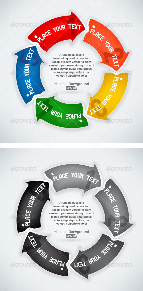 GraphicRiver Rounded Next Step Arrows 3329582 GraphicRiver Rounded Next Step Arrows 3329582