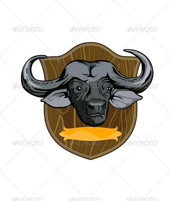 GraphicRiver African Buffalo Retro 3331768 GraphicRiver African Buffalo Retro 3331768