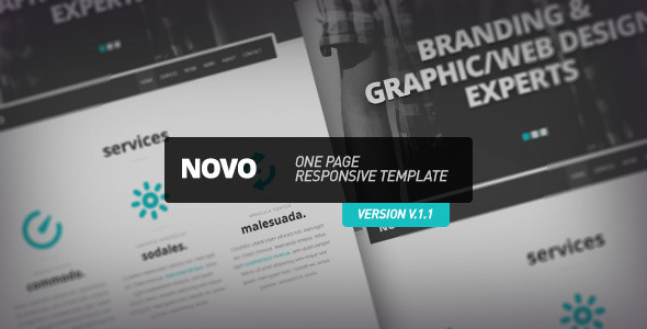 ThemeForest Novo One Page Responsive Template 3285858 ThemeForest Novo One Page Responsive Template 3285858