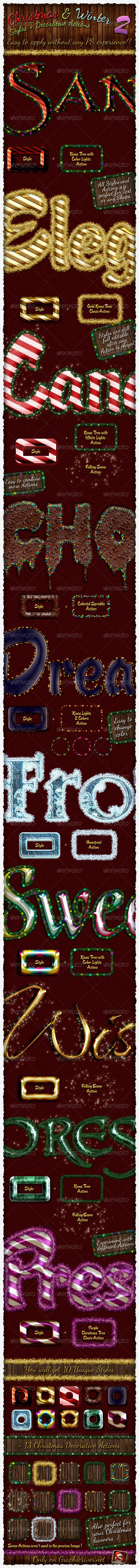 Christmas And Winter Styles And Actions 2 - Actions Photoshop