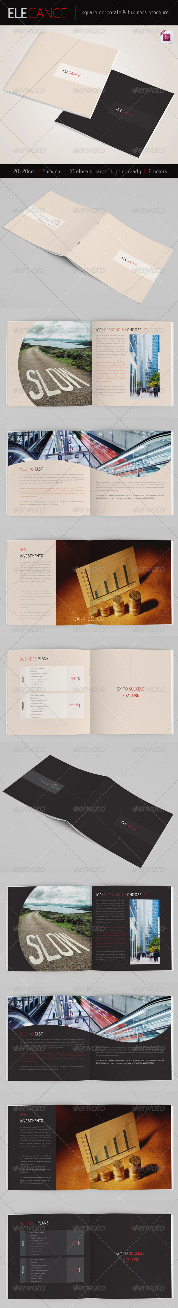 GraphicRiver Elegance Square 10 pages Brochure 2 Colors 3337232 GraphicRiver Elegance Square 10 pages Brochure 2 Colors 3337232