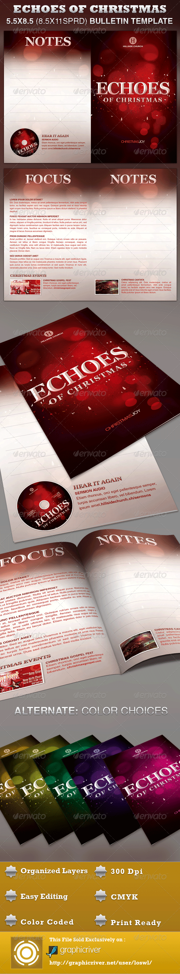 GraphicRiver Echoes of Christmas Church Bulletin Template 3337357 GraphicRiver Echoes of Christmas Church Bulletin Template 3337357