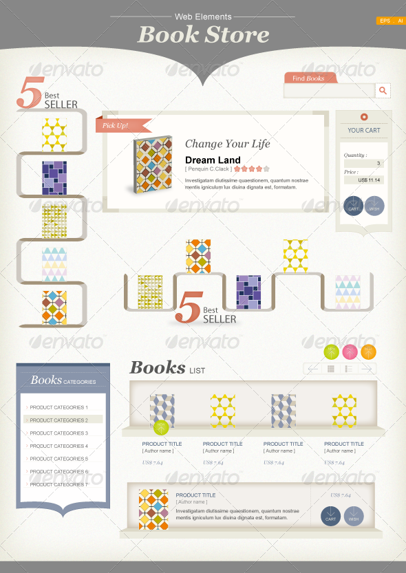 Web Elements : Book Store - Miscellaneous Web Elements
