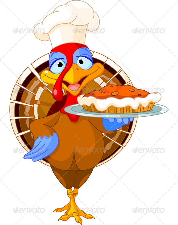 GraphicRiver Turkey and Pie 3339106 GraphicRiver Turkey and Pie 3339106