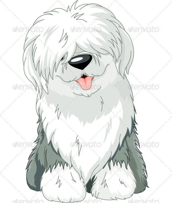 GraphicRiver Old English Sheepdog 3339132 GraphicRiver Old English Sheepdog 3339132
