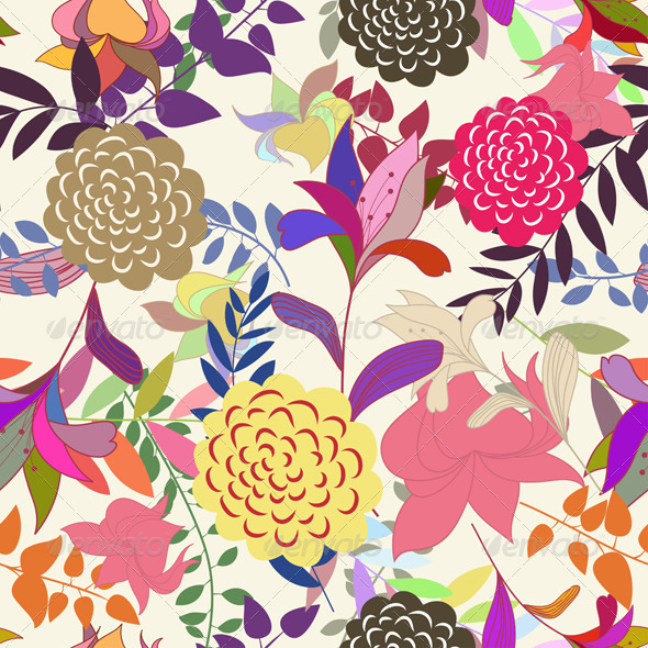 GraphicRiver Floral Seamless Pattern Set 3339136 GraphicRiver Floral Seamless Pattern Set 3339136