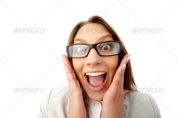 Funny business lady - Stock Photo - Images