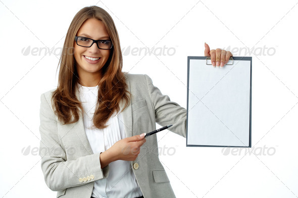 Blank of contract - Stock Photo - Images