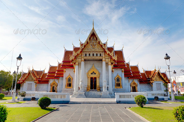 Marble temple - Stock Photo - Images