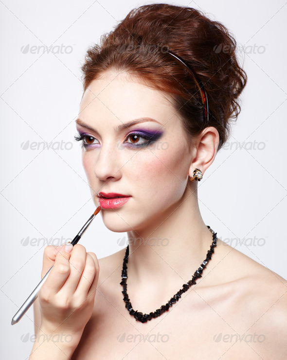 lips make up - Stock Photo - Images