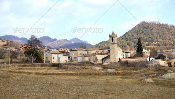 Santa Maria de Besora - Stock Photo - Images