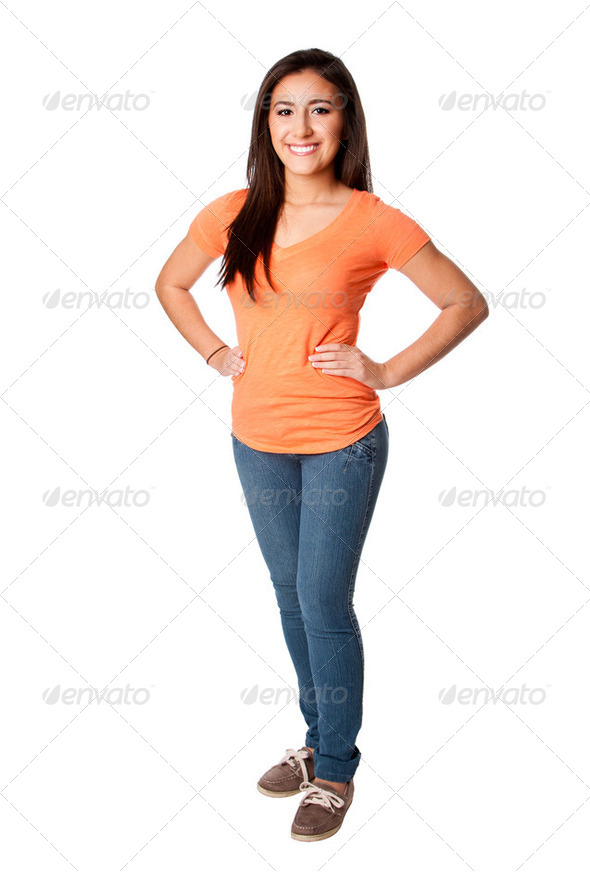 Happy confident teenager - Stock Photo - Images
