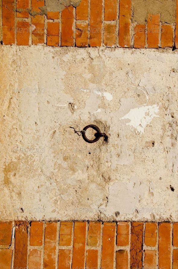 Red brick and concrete wall. - Stock Photo - Images
