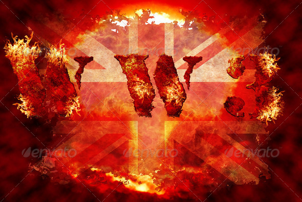 World war 3 nuclear background - Stock Photo - Images