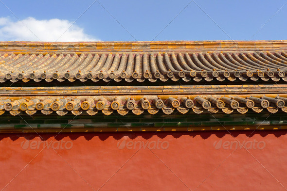 Traditional chinese roof detail - Stock Photo - Images
