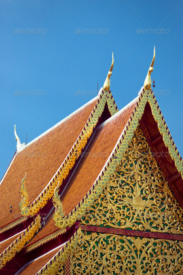 Temple roof - Stock Photo - Images