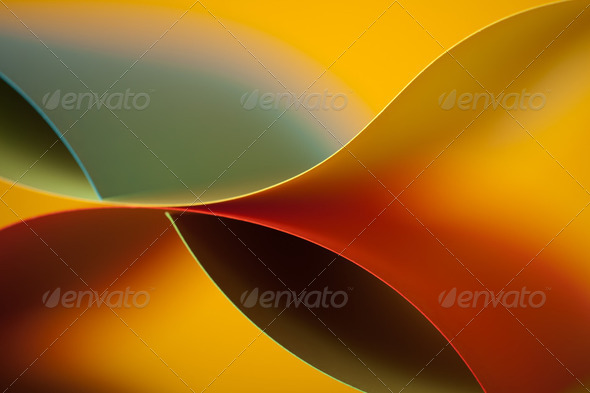 abstract colored paper structure on yellow background - Stock Photo - Images