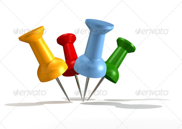 Push Pinning - Stock Photo - Images