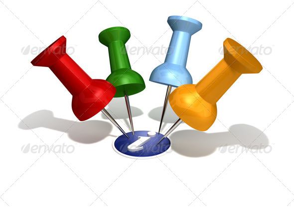 Pinning Information - Stock Photo - Images
