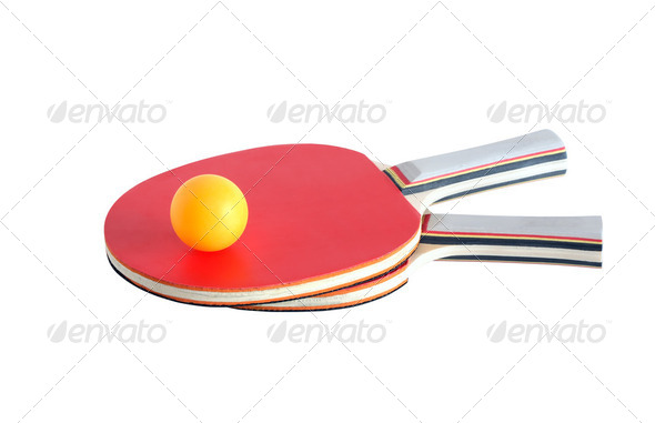 Rackets And Ball - Stock Photo - Images