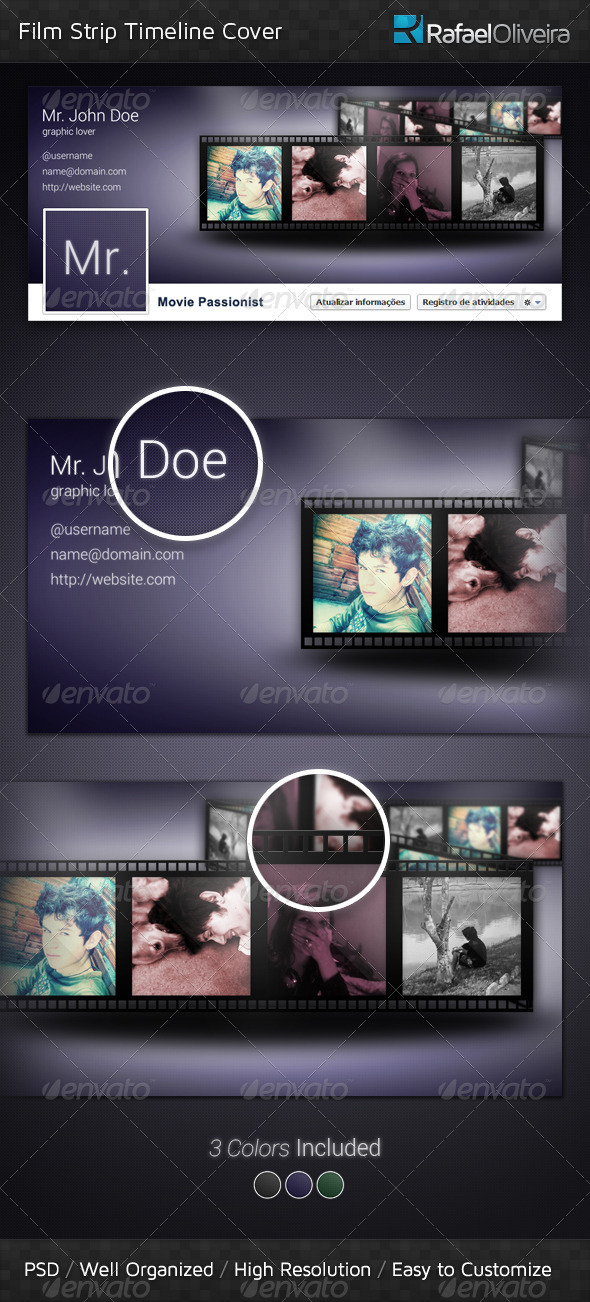 Film Strip FB Timeline Cover - Facebook Timeline Covers Social Media