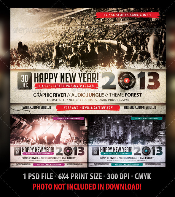New Year Party / Concert Flyer - Concerts Events